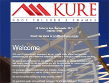 Tablet Screenshot of kuretruss.com.au